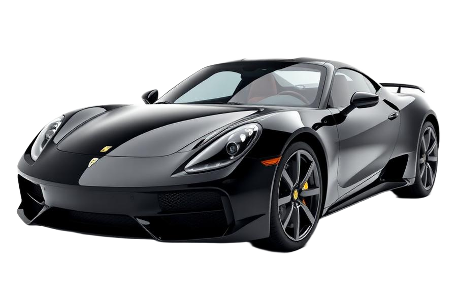 Black luxury sports car